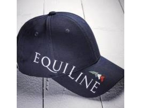 Equiline Unisex cotton cap, with side embroidery Logo.